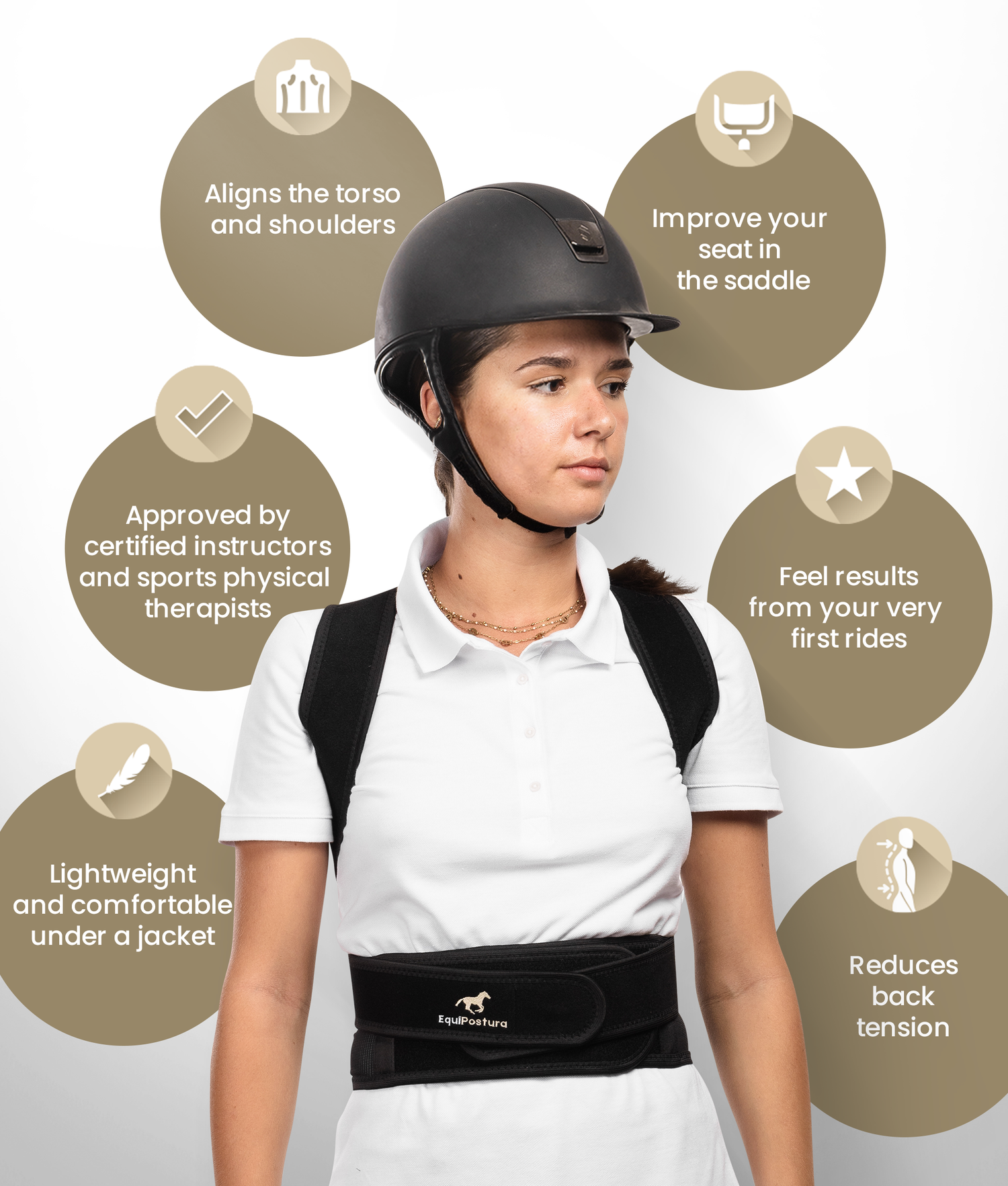 EquiposturaPro – Corrector de postura para equitación